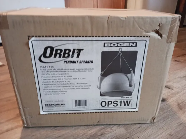 New Bogen  Speaker Orbit OPS1  White Pendant