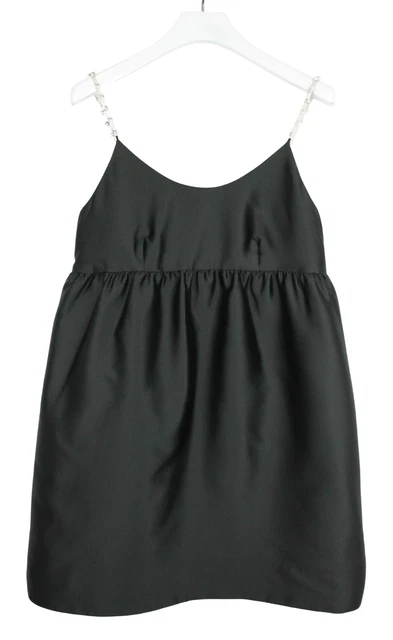 Robe Sandro Fourreau Noire - Taille 36 - Manches Casquette - Occasion Très Bon état