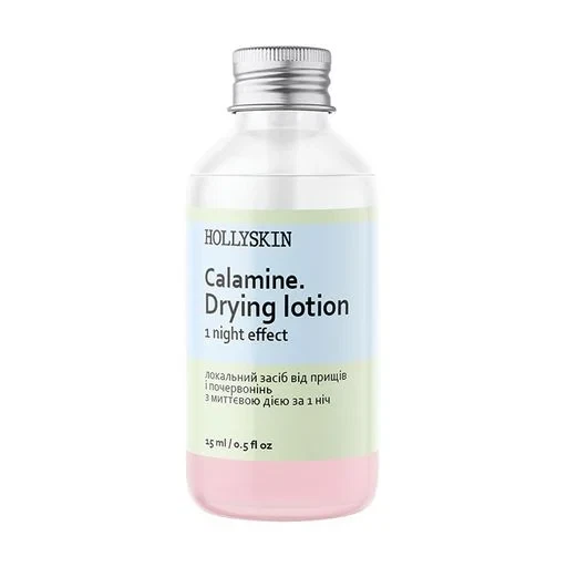 Loción local para afecciones de la piel y la piel Hollyskin Calamin. Loción de secado con