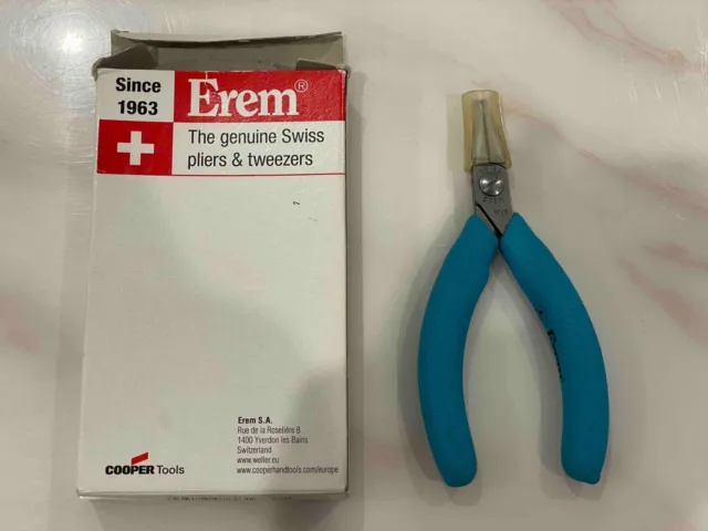 Erem Swiss 573E 5" ESD Safe Flush Straight Relieved Head Tip Cutter Electronics