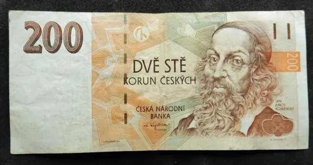 Czech Republic 200 Korun, 1998. Face value $8.57