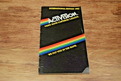 Activision Atari Video Game Catalog 1982 International edition very rare 