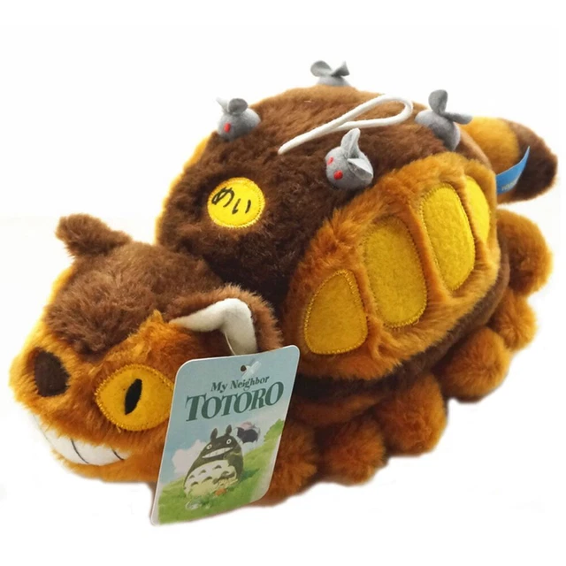ANIME STUDIO GHIBLI My Neighbor Totoro Cat Bus Plush Toy Soft Stuffed 