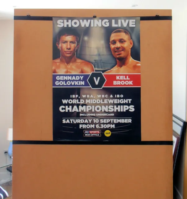 GENNADY GOLOVKIN vs. KELL BROOK : Original SKY CCTV Boxing Fight Poster 30D