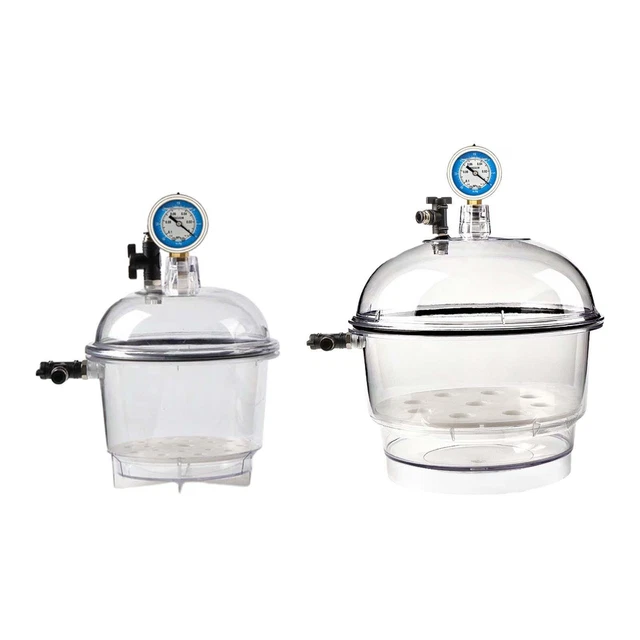 Small Lab Desiccator Lab Dryer Jar Dryer Transparent Vacuum Desiccators