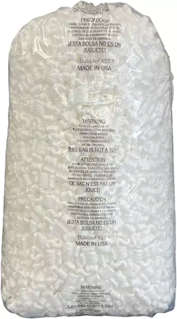 White or Pink Packing Peanuts Popcorn Brand 3.5 Cu. Ft. Anti-Static Shipping