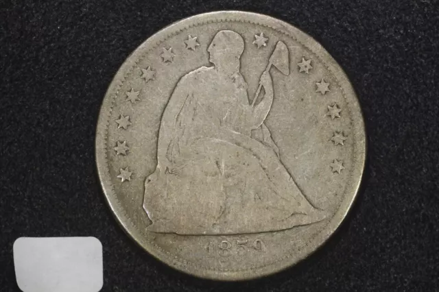 1859-O No Motto Seated Liberty Dollar, Very Good