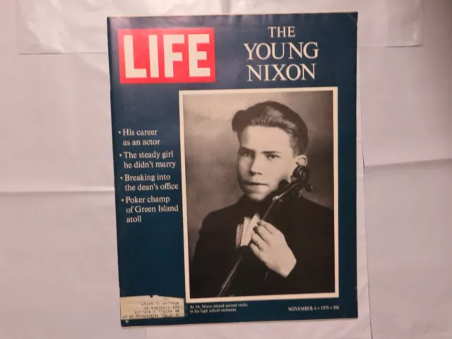 Vintage LIFE Magazine November 6, 1970 "The Young Nixon" D2