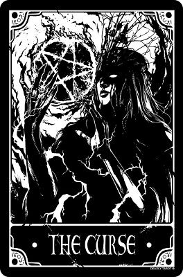 Chariot Deadly Tarot Tin Sign The Chariot 10x15cm 5059341102268 