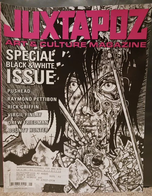 RARE JUXTAPOZ OCT. 2009 #105 LIMITED COVER ver. Pushead 15th