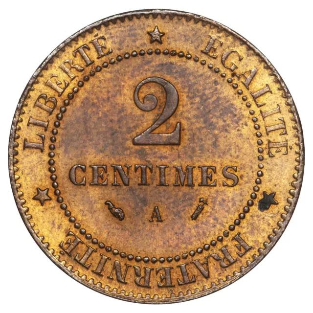 France 2 centimes Cérès 1894 A Paris SPL bronze F.109 Gad.105 monnaie française 2