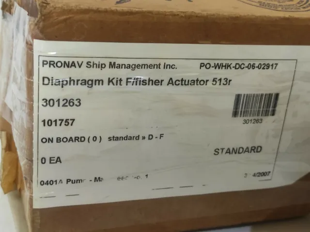 Fisher 301263 Diaframma Kit F/ Fisher Attuatore 513r