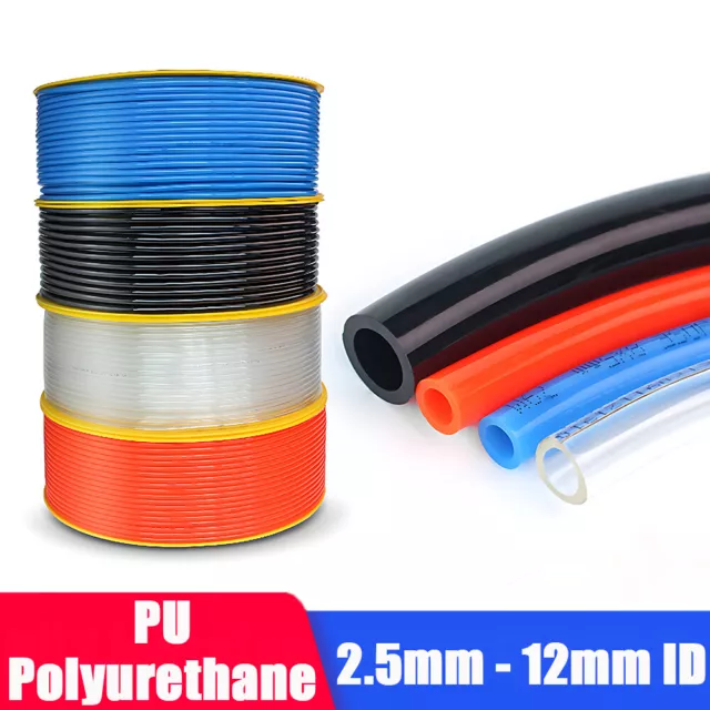 Polyurethane Flexible Tubing Pneumatic PU Pipe Tube Hose - Air Chemical Fuel Oil