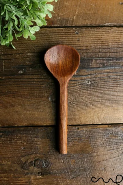 Hand carved Wide Wooden Spoon Eco-friendly Unique Kitchen Handmade Oil Finish