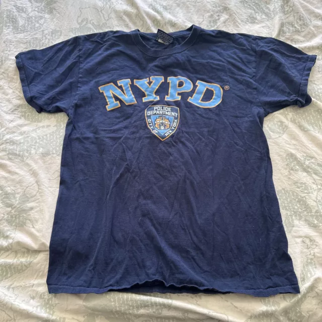 NYPD Blue Medium T-shirt Mens New York City Police Dept. Short Sleeve Tee