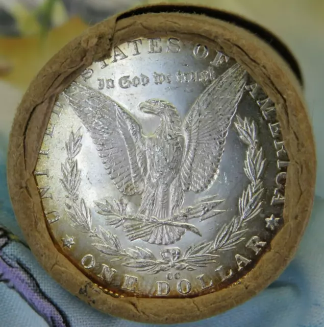 20 UNCIRULATED BU Coins Morgan Dollar Roll TONING O/TONING CC   *L BESTEVER #825