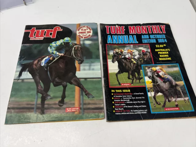 Vintage Magazine Turf Monthly Annual  1984 Racehorse Horse Racing