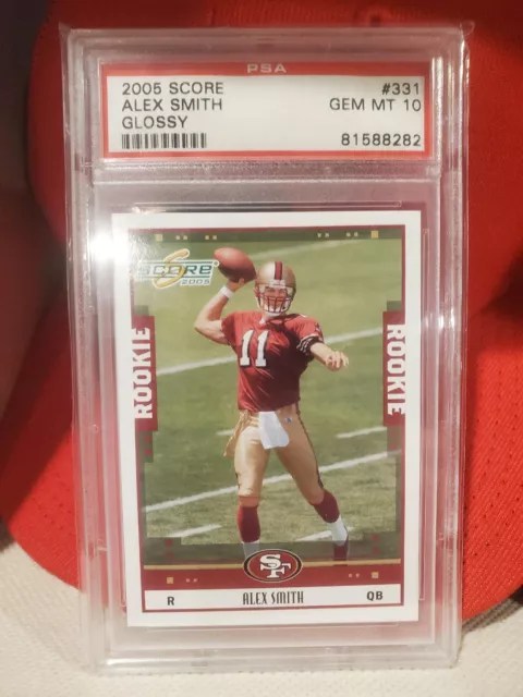 Alex Smith PSA GEM MT 10 2005 Score #331 Glossy Variation POP 166