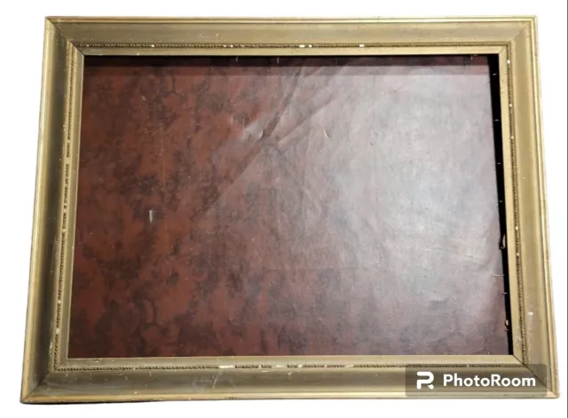 Large Antique Gold Gilt Frame Picture Painting Gesso Fits 20x24 Image