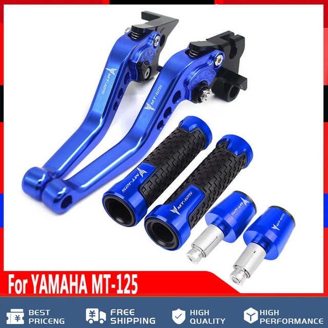 Leve Frizione E Freno Corte CNC Per YAMAHA MT-125 2020-2024 – 3D A Lisca Di Pesce, In Alluminio, Regolabili