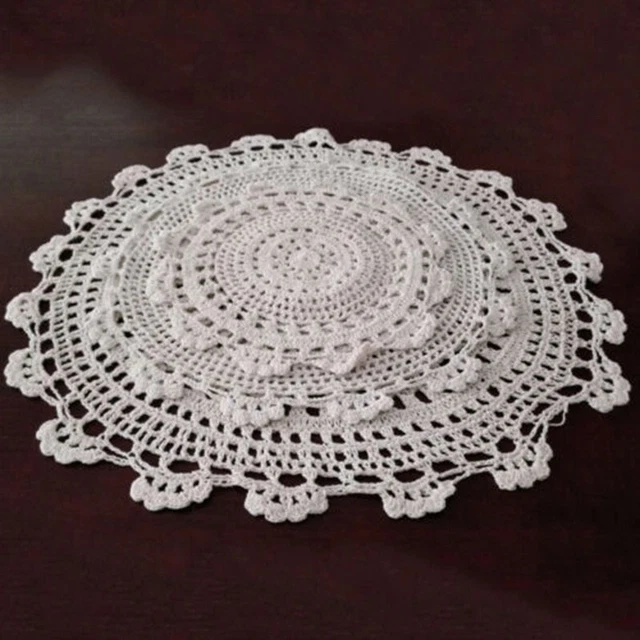 Maison Nappe Cuisine Table Tissu Vintage Housse Coton Crochet Hot Neuf