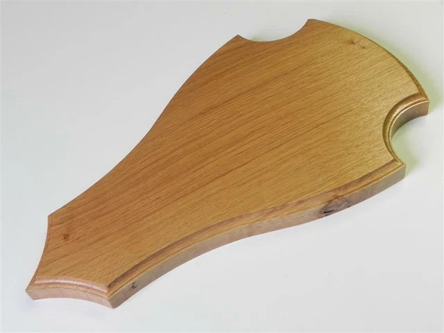 Escudo de Trofeo Deseada Roble Claro Ciervo Rojo Gamo Placa Altura 36cm Nuevo