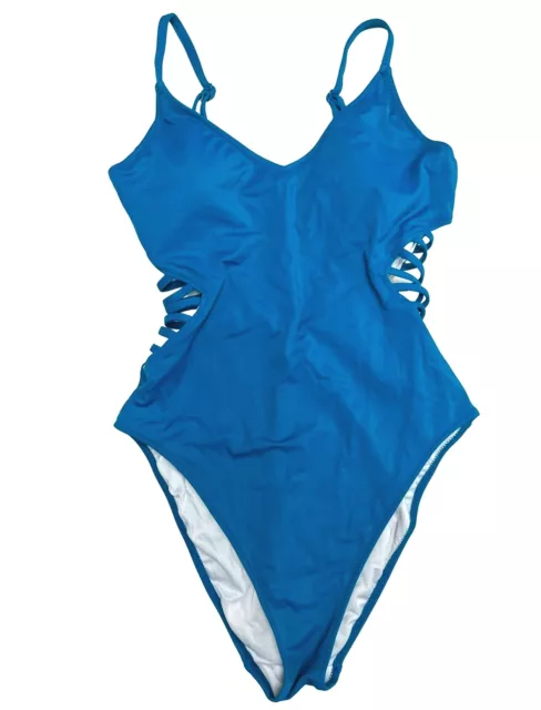 Pink Victoria’s Secret SMALL Teal Blue One Piece Swimsuit