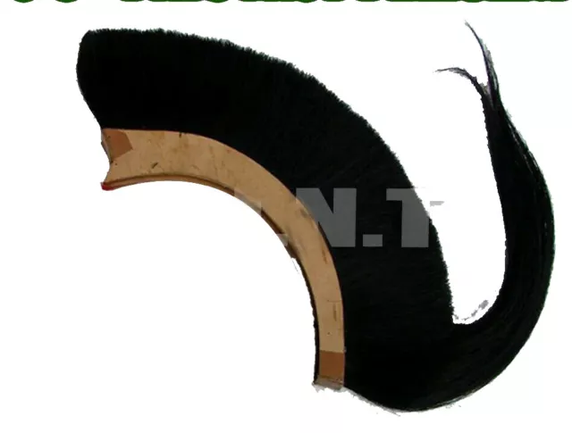 Black Plume Crest Brush Natural Horse Hair For Spartan & Corinthian Helmet