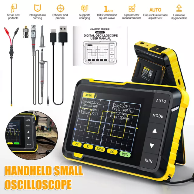 FNIRSI-DSO 152 Digital Handheld Oscilloscope 200KHz Analog Bandwidth 2.5MS/s UK