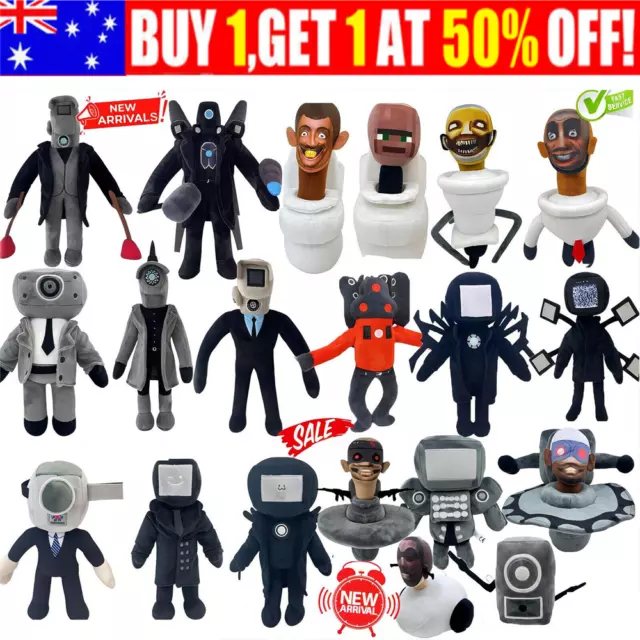 Skibidi Toilet Plush Toy Toiletman Cameraman Speakerman Funny Stuffed Doll Gifts