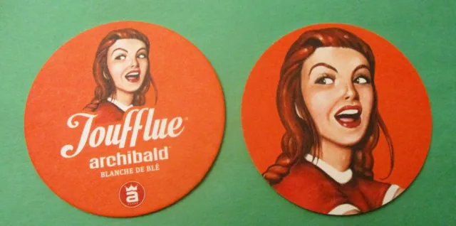 Toufflue Blanche de Blé Archibald Microbrasserie Quebec Canada Coaster/ Beer Mat
