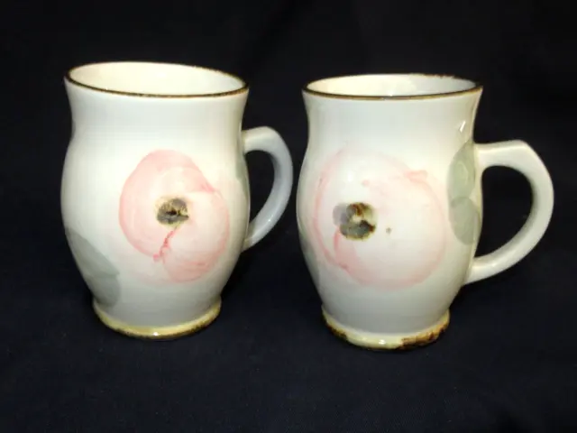 Robert Gordon ORCHARD BLOSSOM 2x MUGS CUPS Australian Pottery Florals As new