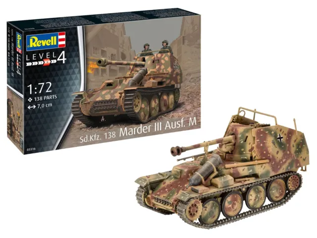 Revell of Germany Sd.Kfz. 138 Marder III Ausf. M 1:72 Scale
