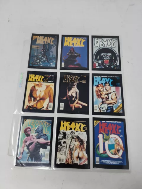 Heavy Metal The Art of Heavy Metal Magazine Covers Base Card Set 10 Cards