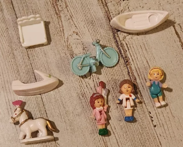 Polly Pocket Lot Balloon Whitney Bluebird White Horse Canoe Bed Bike Jet Ski Polly Pocket Lot Balloon Whitney Bluebird White Horse Canoe Bed Bike Jet Ski