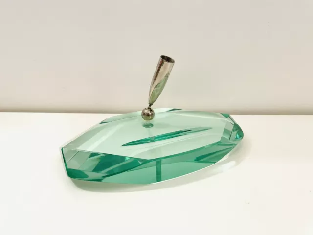 🔴 FONTANA ARTE base per penna cristallo molato anni 50 in condizioni perfette