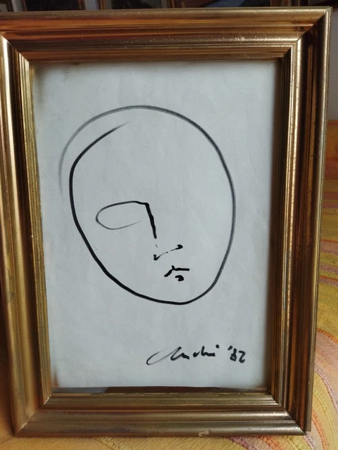 Sandro Cherchi (Genova 1911-Torino 1998) pittura ligure opera originale scultura