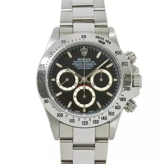 Rolex Daytona 16520 Serial P Automatic Black Dial Mens Watch 90226143
