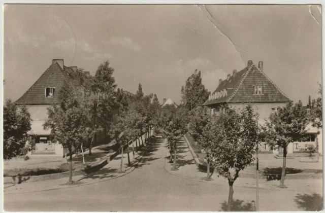 AK SW Ostseebad Dranske / Rügen Schulstraße 1958, postalisch gelaufen, 2 Scans