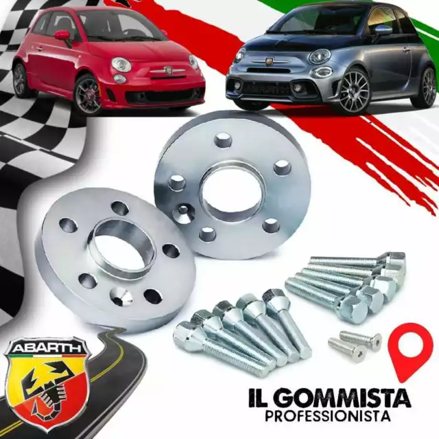 KIT 4 DISTANZIALI RUOTA 12 + 20 mm CON BULLONI - FIAT 500 / 595 FIAT 500 ABARTH