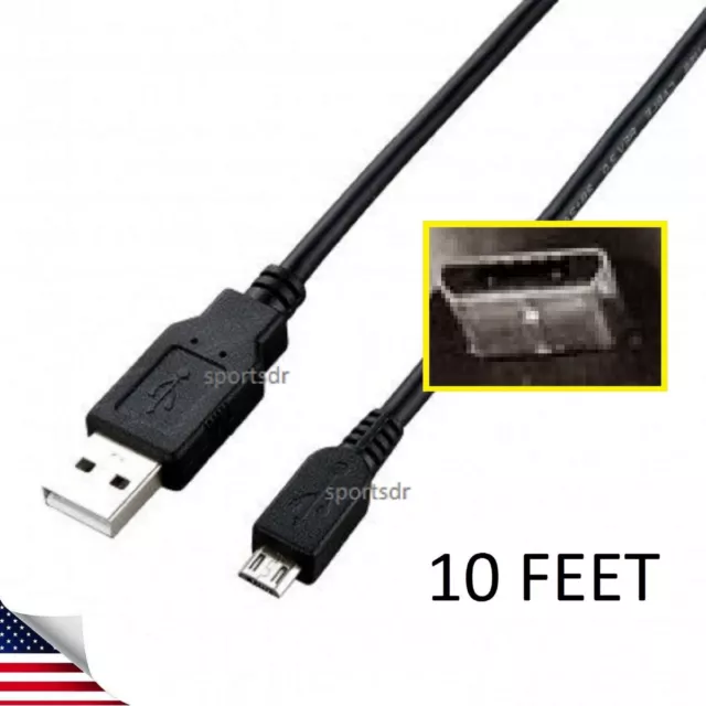 Long Usb Sync Charger Cable Cord For Sony Playstation 4 Ps4 Controller Remote