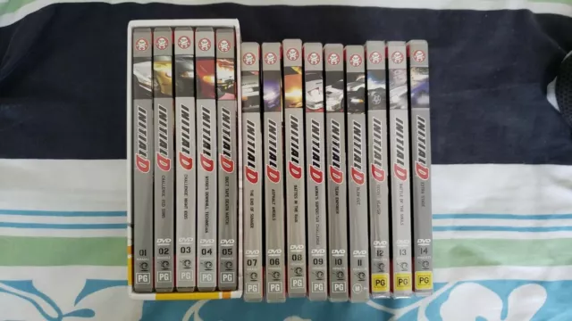 Lot of 6x Initial D - Battle 01-05 + #14 Anime DVDs + Unopened