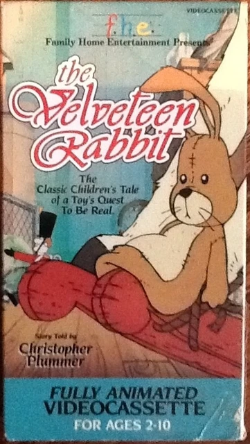 VELVETEEN RABBIT ANIMATED cartoon VHS classic Christopher Plummer F.H.E ...