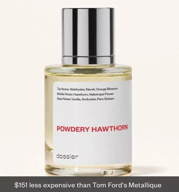 Dossier POWDERY HAWTHORN Eau de Parfum 1.7 Fl oz / 50 mL Perfume NEW IN BOX