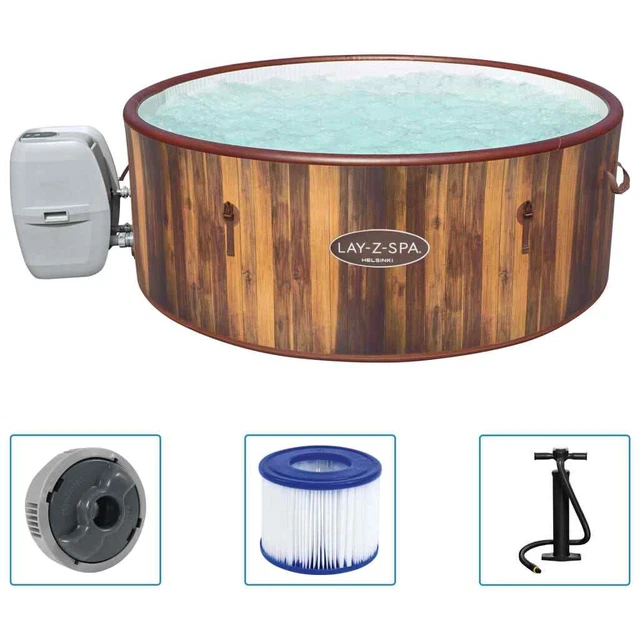 Bestway Lay-Z-Spa vasca idromassaggio gonfiabile piscina outdoor benessere massaggio riscaldamento Bes