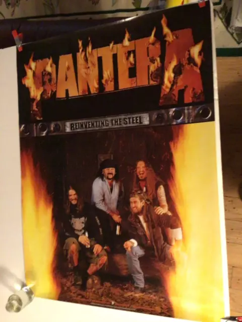 Pantera “Reinventing The Steel” 2000 Promo Poster. 18” x 24”