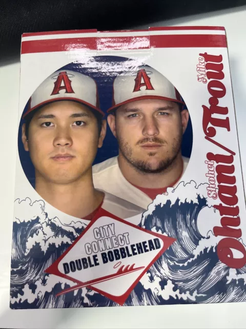 Shohei Ohtani And Mike Trout 2023 Angels City Connect Bobblehead Sga
