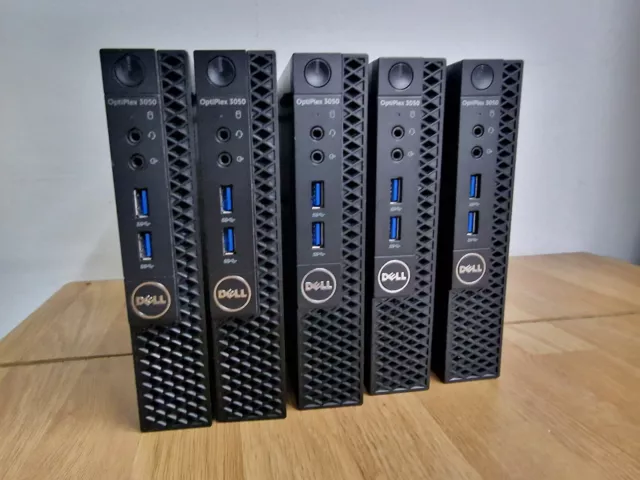 JobLot 5x Dell Optiplex 3050 USFF  I5 7500T 8GB RAM 128GB SSD HDMI DP no OS/PSU