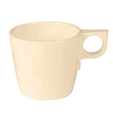 Thunder Group ML9011T 7 oz Melamine Stackable Cup - Tan -1 Doz