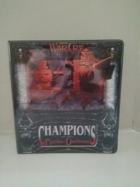 Warhammer War Cry Champions Of The Hordes Of Darkness tradin Card Storage Binder